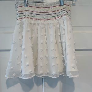 Lovers + Friends  Adele Skirt in Off White